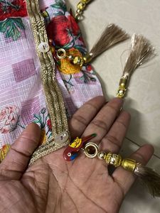 Printed  Linen kota Saree