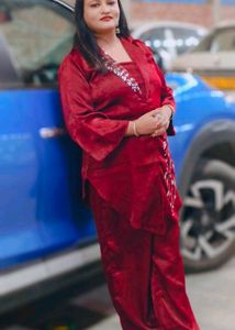 Elegant Maroon Kurta Set