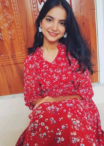 (SIZE~S)/Strechable)Red fit and flare dress🌷