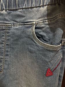 Distressed Denim Jeggings