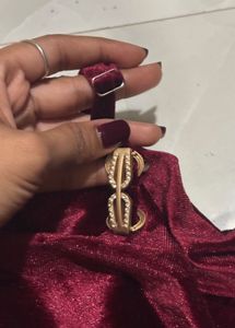 Elegant Maroon Velvet Dress