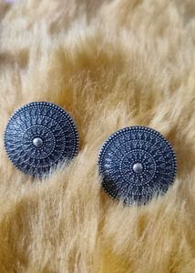 Elegant Oxidised Coin Style Earings 🥰🥰