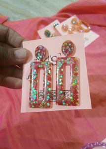 BEAUTIFUL HANDMADE RESIN EARINGS