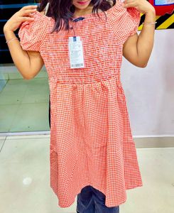Women Orange Mini Dress 👗