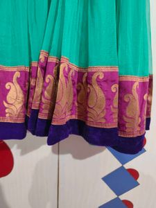Women Anarkali Style Dress With Dupatta
