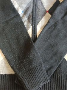 Argyle Zip-Up Cardigan