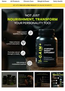 Ayuvya i-Gain+ Ayurvedic Supplement