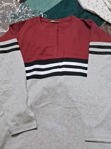 Color Block Long Sleeve T-Shirt (xxl)