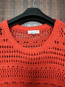 Orange Crochet Top Blouse