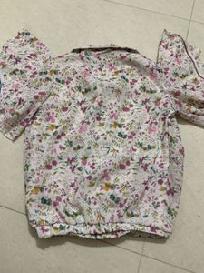 Floral Top &amp; Pink Pants Set