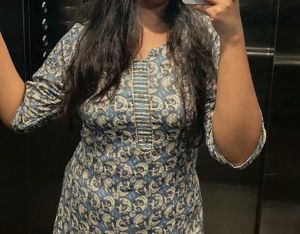 Floral Print Kurta