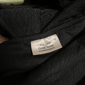 Summertime Casual Black Mini Dress (m)