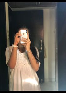 White Pure Cotton🤍With Thread Work Kurti