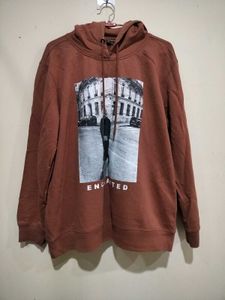Brown Graphic Hoodie