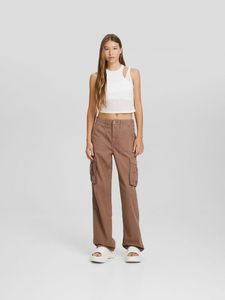 Bershka Cargo With Adjustable Belt