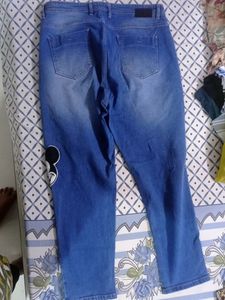 Ribbed Mickey Denim For Waist 34