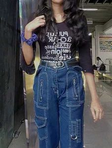 Y2k Black Bell Sleeve Top