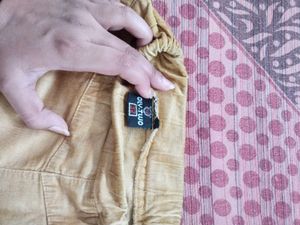 Jagging  Yellow Best For Kurti