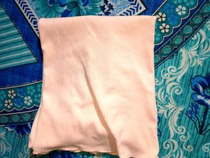 Peach Ribbed T-Shirt