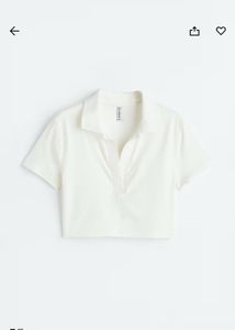 H&amp;M Vintage White Polo Shirt