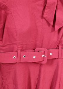 Red One Piece Full Length Dress