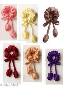 Satin Tulip Hair Tie