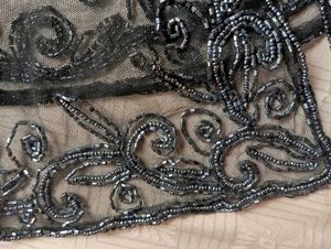 Designer net beaded top