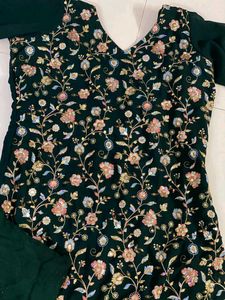 Heavy Kadai Suit With Plazzo And Chunni