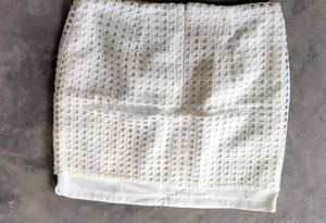 White Crochet Cover Up