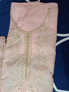 Elegant Pink Kurta Set Suit Piece