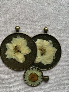Handmade Floral Resin Bezel