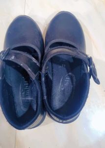 Girls Black School Shoes
