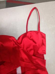 Red Cut Out Party Dress