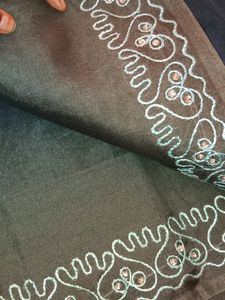 Simple Stone Works Saree Ramar Blue Sare