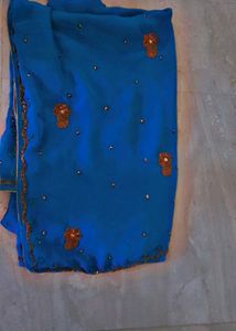 Beautiful Green Sea Saree