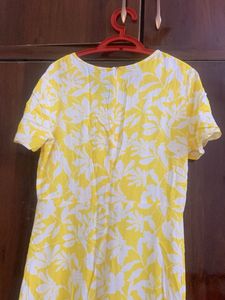 yellow casual dress