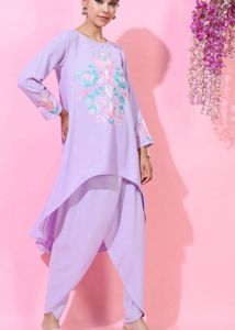 Elegant Lavender Kurta Set