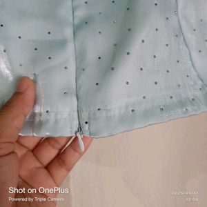 Cute Blue Floral Top