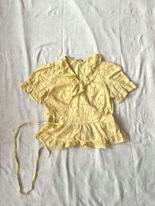 Wrap Broderie Top
