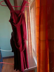 Maroon Bodycon Dress