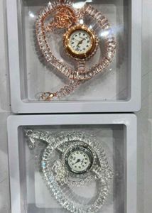 Elegant Crystal Pendant Watch