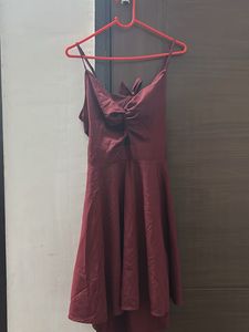 Maroon Mini Dress