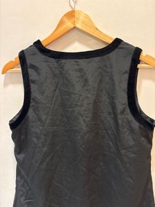 Elegant Velvet Trim  Top