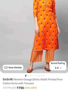 Brand New Yellow kurta Set (GoSriKi)