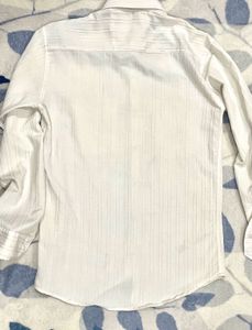 beautiful white Striped Casual Shirt