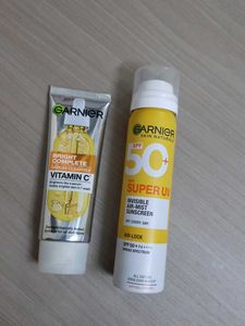 Garnier Sunscreen And Vitamin C Serum Facewash
