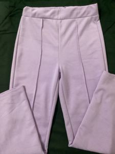 Lavender Korean Flared Pants