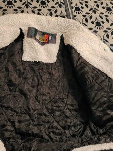 Denim Jacket with Sherpa Collar