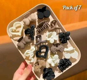 Hair Claw Clip Set - Neutral Tones