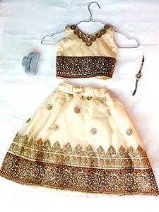 cream baby girl lehenga ✨❤️